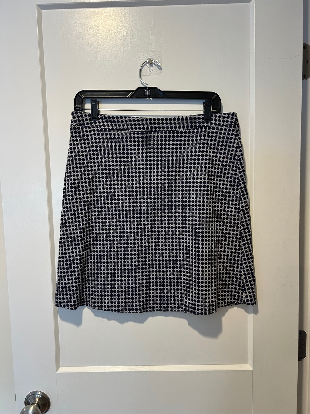 Classic Blue & White Patterned pull on Skirt